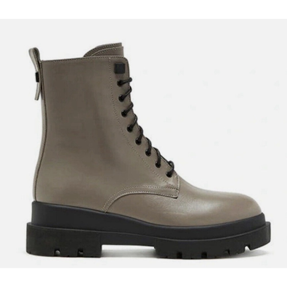 LA CANADIENNE Brendan Waterproof Combat Boots Size 36.5 US 6.5